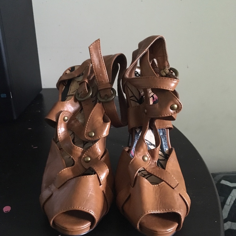 Brown Dollhouse Heels